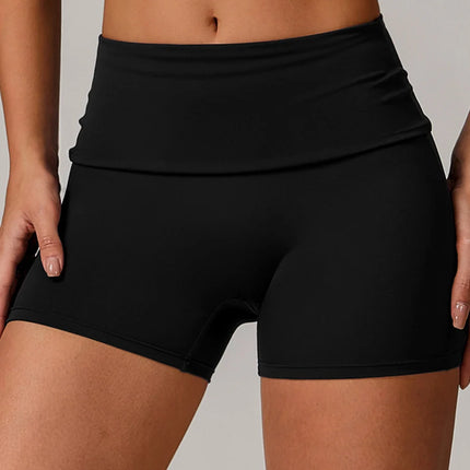 Eco-Recycled Quick-Dry High-Waisted Yoga Shorts-6