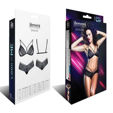 schwarzes Set Grace - XXL-5
