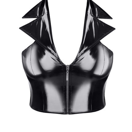 black PVC Top TDMelania001 - 2XL-0