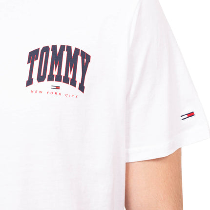 TOMMY JEANS - T-shirt uomo regular con logo stampato  - Taglia XXL-4