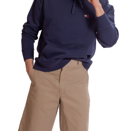 TOMMY JEANS - Men's relaxed hoodie with logo patch  - Size S-3