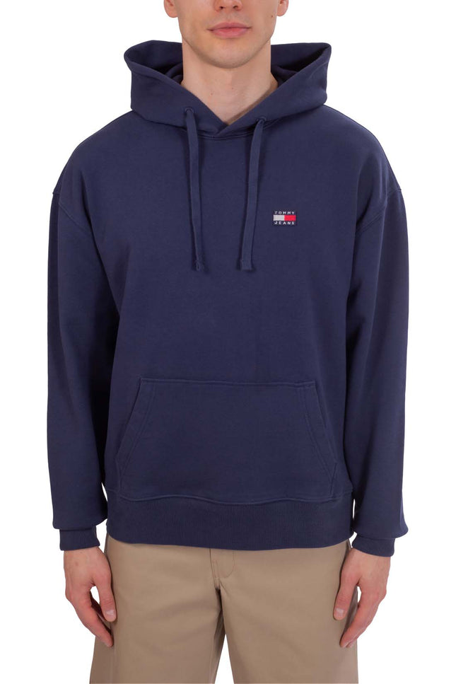 TOMMY JEANS - Men's relaxed hoodie with logo patch  - Size S-5