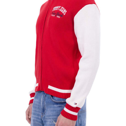 TOMMY JEANS - Men's relaxed Varsity pullover with zip-9
