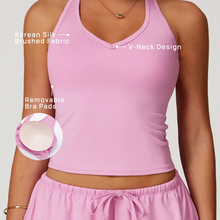 Pastel V-Neck Tank-1