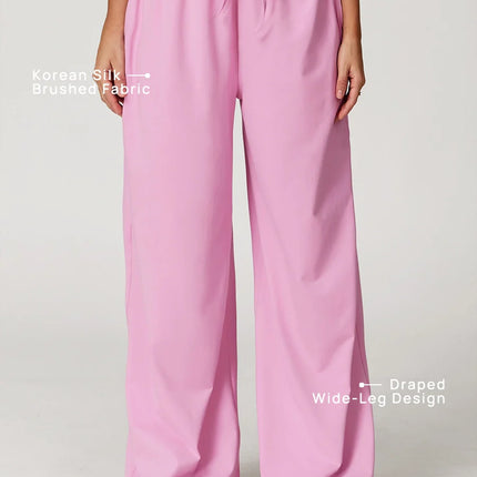 Pastel Soft Wide-Leg Lounge Pants-1