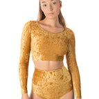 gold velvet / XS