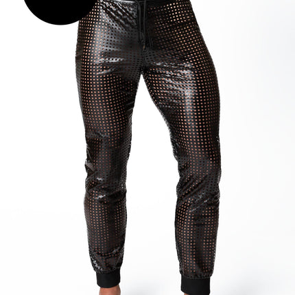 long wetlook pants H078 - 3XL
