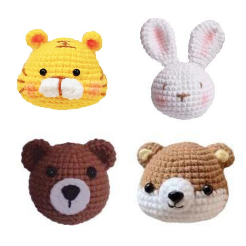 4 db-os állatos horgoló készlet kezdőknek-0