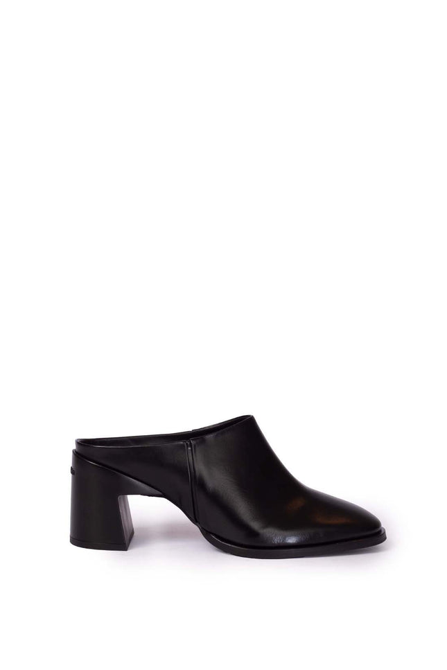 CALVIN KLEIN - Mule donna con tacco in pelle-2