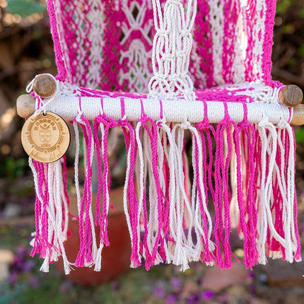 Hamac bébé macramé Rosado 2