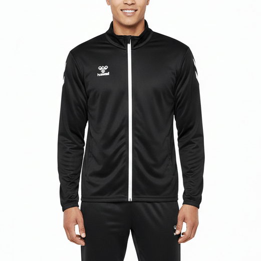 Logo Series Tracksuit Pro-Inspired Interlock Training Set - Black - Hummel-0