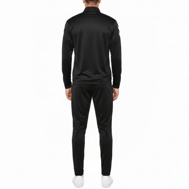 Logo Series Tracksuit Pro-Inspired Interlock Training Set - Black - Hummel-1
