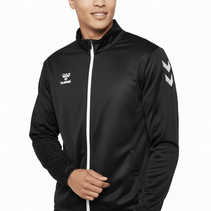 Logo Series Tracksuit Pro-Inspired Interlock Training Set - Black - Hummel-2