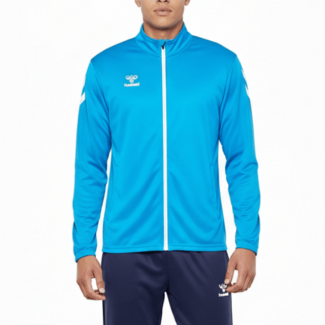 Logo Series Tracksuit Pro-Inspired Interlock Training Set - Light Blue - Hummel-0