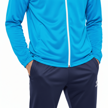 Logo Series Tracksuit Pro-Inspired Interlock Training Set - Light Blue - Hummel-3