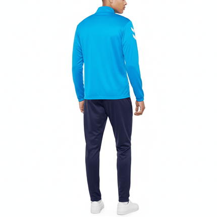 Logo Series Tracksuit Pro-Inspired Interlock Training Set - Light Blue - Hummel-2