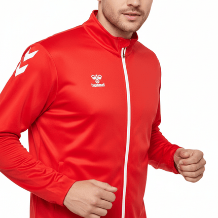 Logo Series Tracksuit Pro-Inspired Interlock Training Set - Red - Hummel-2