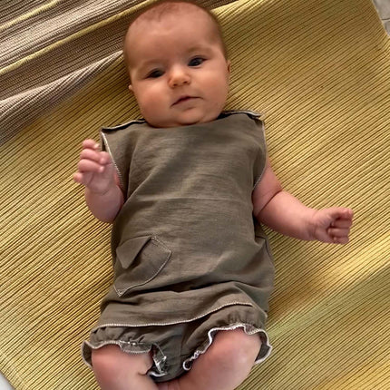 Khaki Vegan Cashmere Weganool Baby Bloomers-1