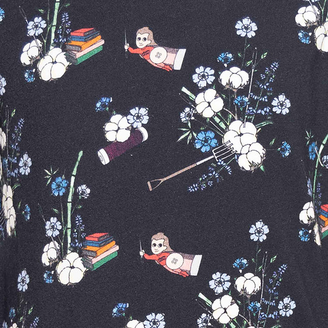 Floral Black Baby Onesie-1