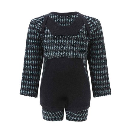 PRELOVED Black and Blue Bodysuit, 1 year-0