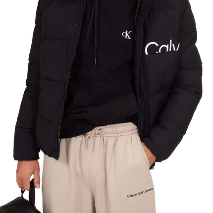 CALVIN KLEIN JEANS - Men's winter hoodie with monogram  - Size XL-31