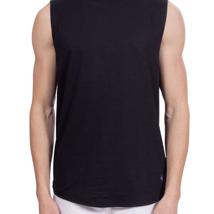 CALVIN KLEIN JEANS - Men's long tank top with logo patch  - Size L-3