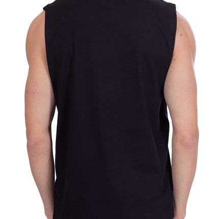 CALVIN KLEIN JEANS - Men's long tank top with logo patch  - Size L-18
