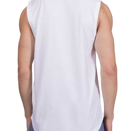 CALVIN KLEIN JEANS - Men's long tank top with logo patch  - Size L-22
