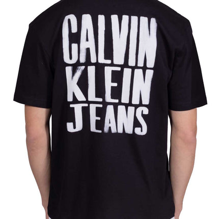 CALVIN KLEIN JEANS - Men's T-shirt with black printed logo  - Size XL-7