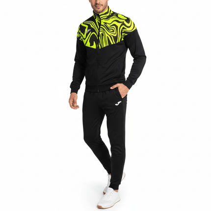 Lion II Elite training Tracksuit European Style Slim-Fit - black/fluo - Joma-2