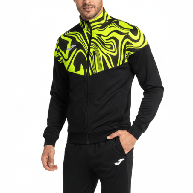 Lion II Elite training Tracksuit European Style Slim-Fit - black/fluo - Joma-0
