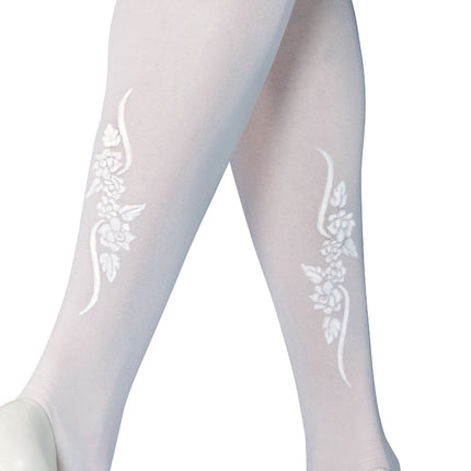 white Hold-ups Stockings Lisa T3/4-2