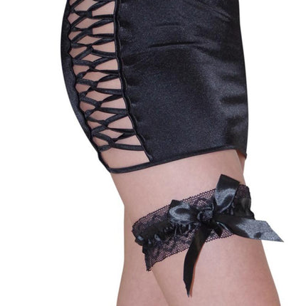 black garter Dallas - 2XL/3XL-0