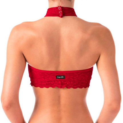 Halter Neck Sports Bra with Lace – Lisette-3