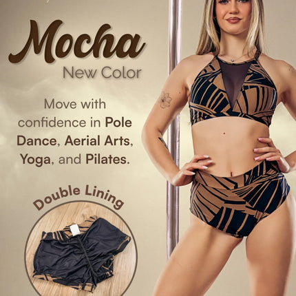 Lola Pole Shorts Mocha-1