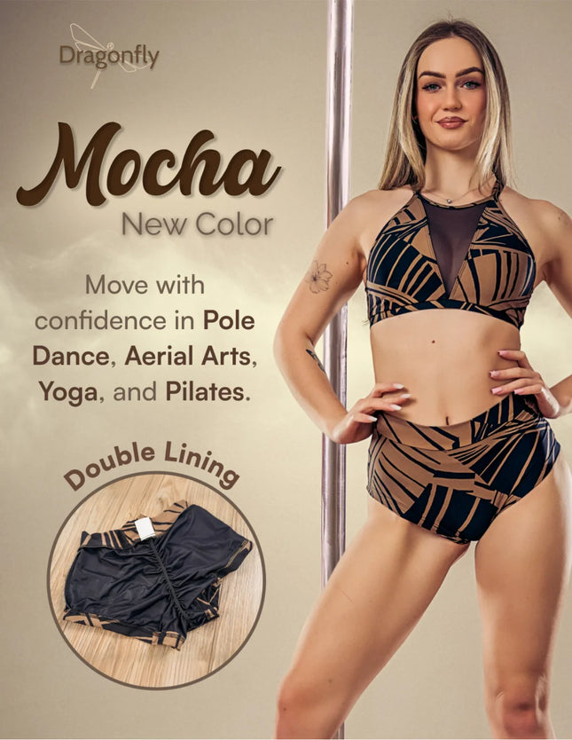 Lola Pole Shorts Mocha-1