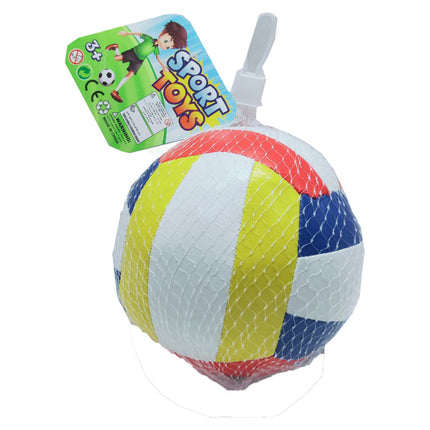 Soft labda, csörgõs, foci mintás, mûbõr, 12 cm, hálós-0