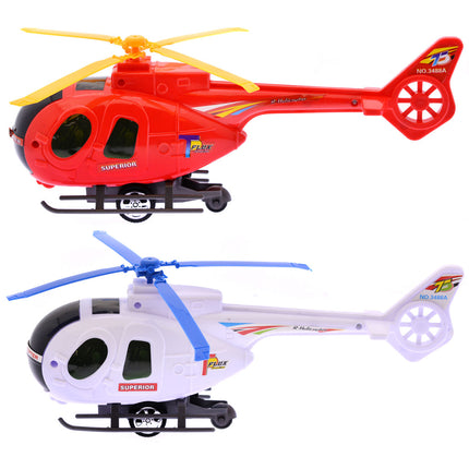Helikopter, mezõgazdasági, zsinórfelh., 4 szín, 28 cm, zacsk.-0