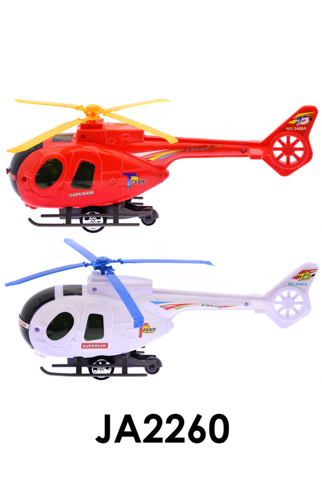 Helikopter, mezõgazdasági, zsinórfelh., 4 szín, 28 cm, zacsk.-0