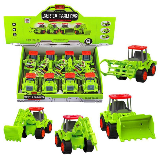 Traktor, elöl szerk., lend. 4 féle, 8/displ.-0