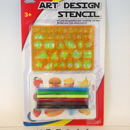 Sablon, ABC, 2 db, + formák + kieg. + 6 filc, 21x35 cm lapon-0