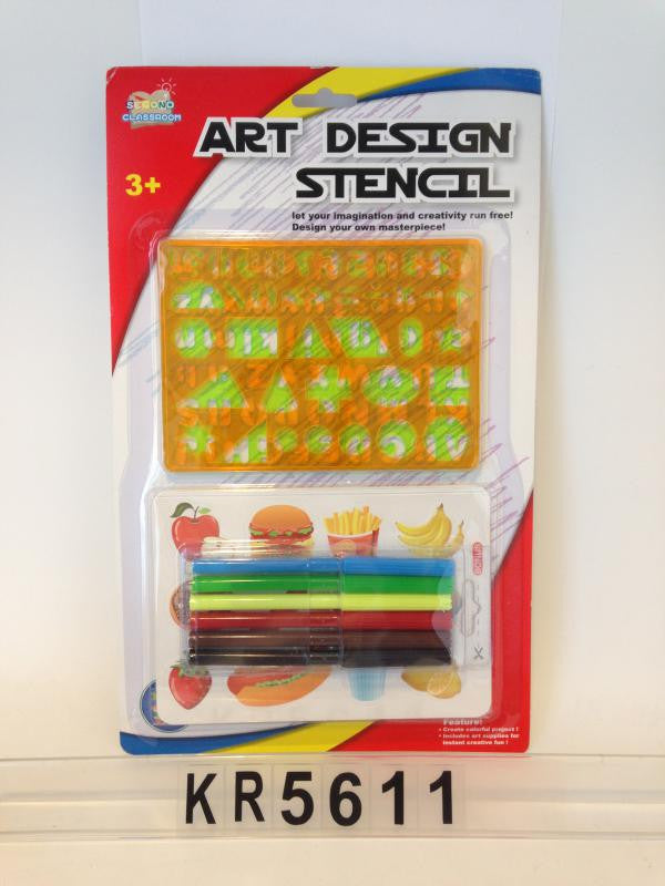 Sablon, ABC, 2 db, + formák + kieg. + 6 filc, 21x35 cm lapon-0