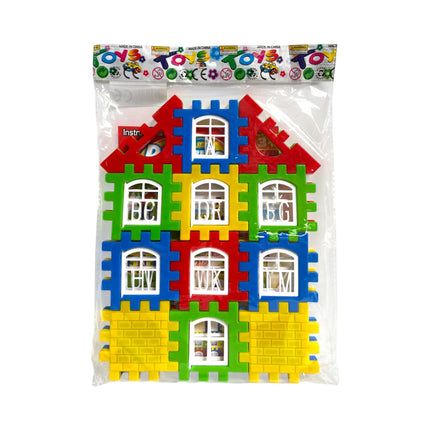 Építõ klt., puzzle ház építõ, 22x29 cm zacsk.-0