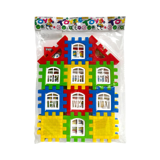 Építõ klt., puzzle ház építõ, 22x29 cm zacsk.-0