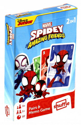 Memória Kártya, Spidey - Póki és barátai, MINI, Fekete Péter, 6x9 cm dob.-0