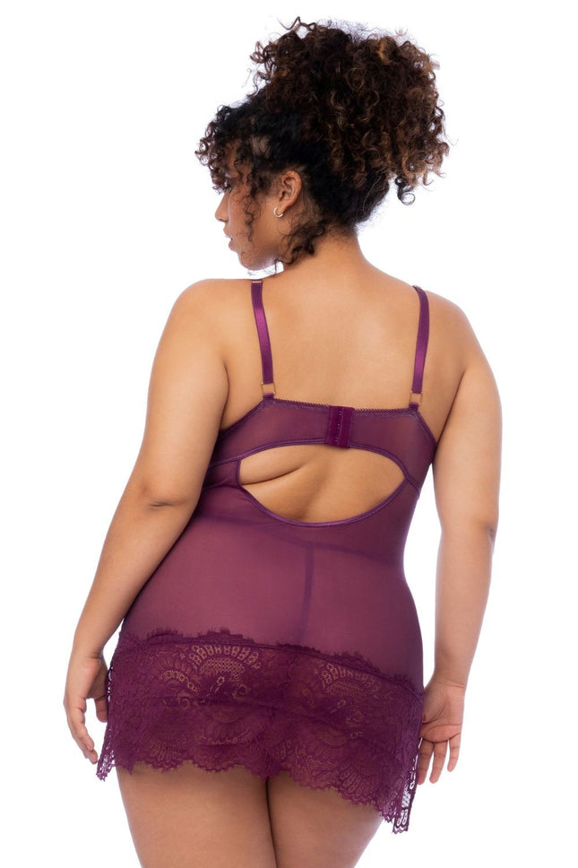 wine red Nighty - MAL7554XWINE - 3XL/4XL-1