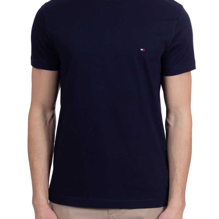 TOMMY HILFIGER - Men's slim Essential T-shirt in pure cotton  - Size XXL-19