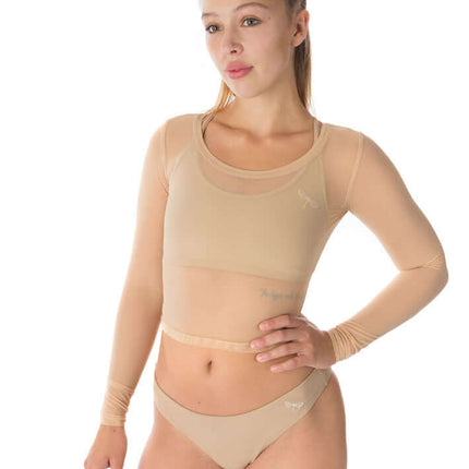 Mesh Sports Crop Top, Mesh Exercise Top – Pavi-5