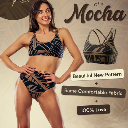 Nicole Sports Bra Mocha-2