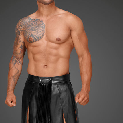 Eco leather men's gladiator skirt H053 - XL-4